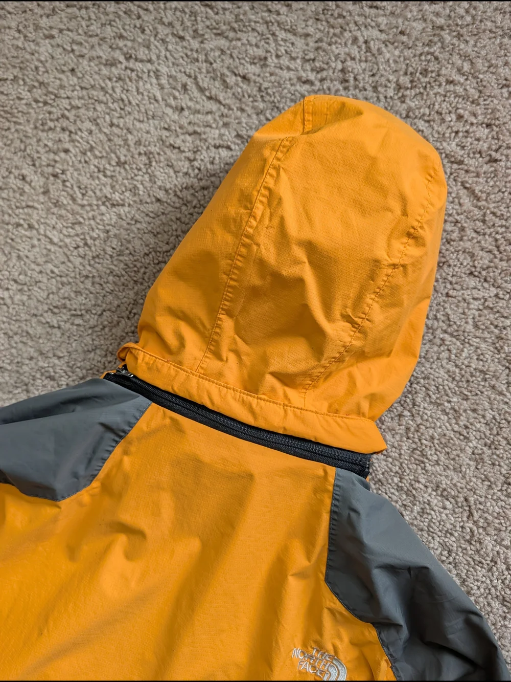 North Face Mens Yellow Gold Gray Vintage 90s Raintex NP10311 Gore-Tex Jacket L